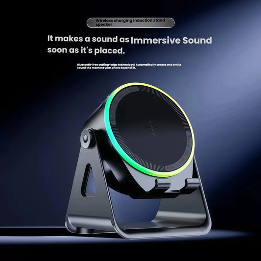 New multifunctional wireless charging induction speaker