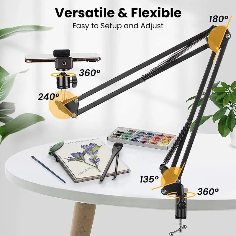 Flexible Arm Tripod For Phone Stand Table Folded Anchor