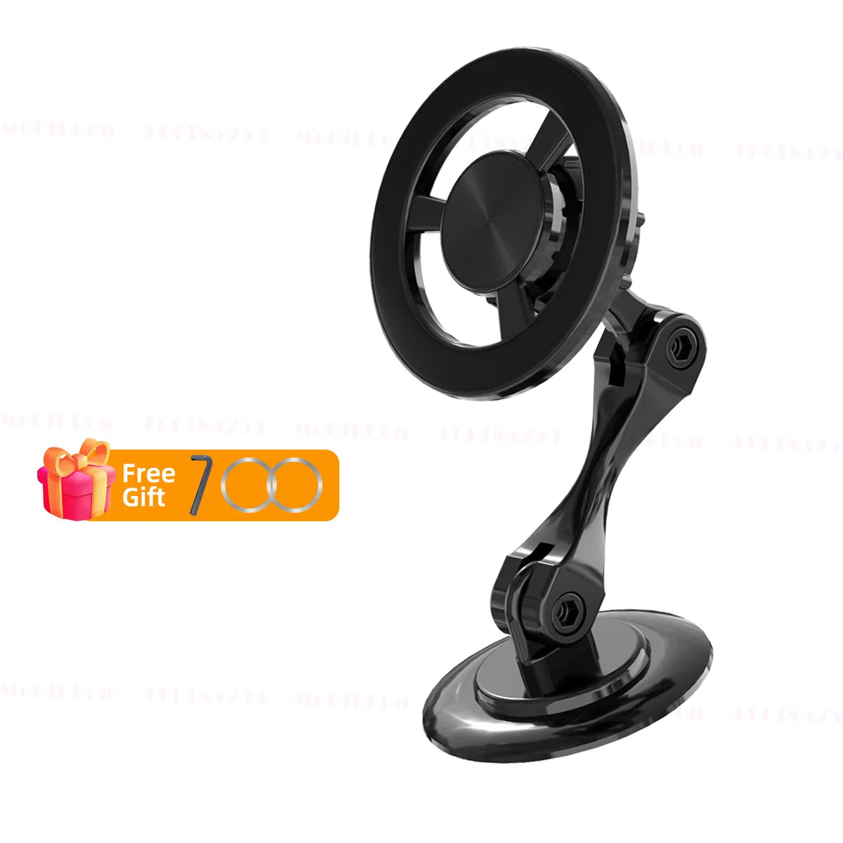 720 Rotate Metal Magnetic Car Phone Holder Foldable Phone Stand
