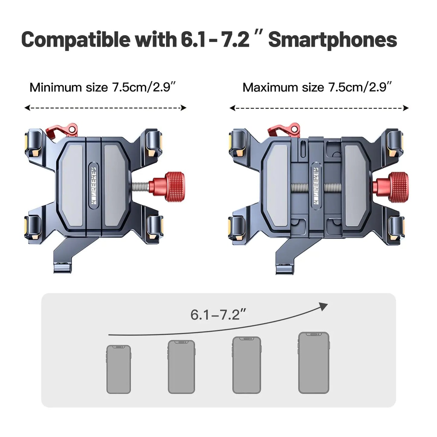 Aluminum Motorcycle Phone Mount Cellphone Holder
