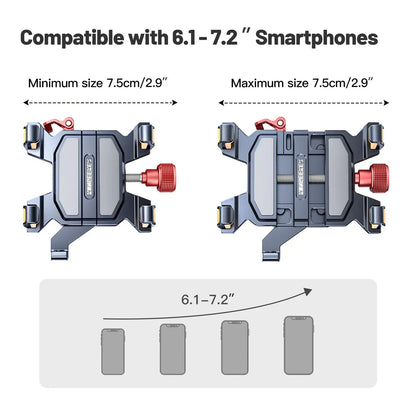 Aluminum Motorcycle Phone Mount Cellphone Holder