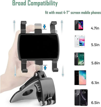 Dashboard Car Phone Holder Stable 360-Degree Rotation