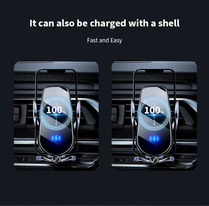 Car Phone Holder 15W Wireless Fast Charger Magnetic Charger