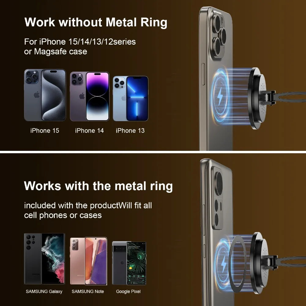 15W Magnetic Car Phone Holder Mobile Phone Car Holder