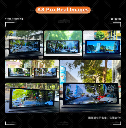 OBDPEAK K8 Pro Front 5K Rear 1080P Dash Cam Camera