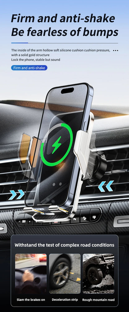 New Wireless Car Phone Holder with Charger Holder for Car
