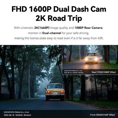 DDPAI Mola N3 Pro Dash Camera Driving Vehicle Cam