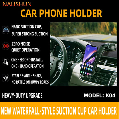 Car Phone Holder Universal Suction Cup Stable In-car Interior
