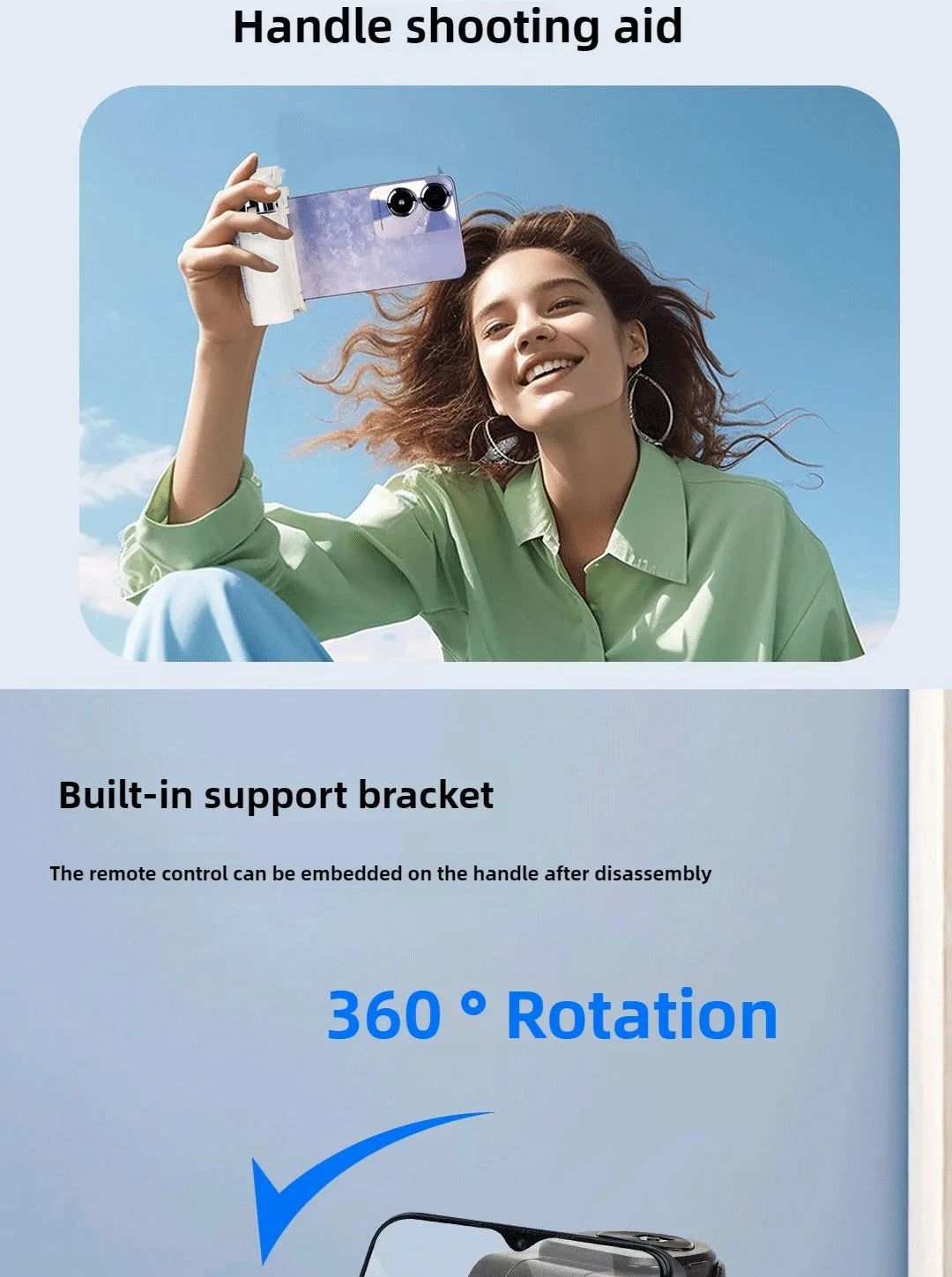 Super Mini Selfie Stick Portable Phone Holder Shooting