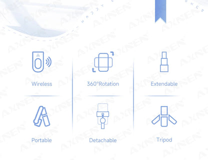 Bluetooth Selfie Stick Tripod Desktop Stand, Phone Holder