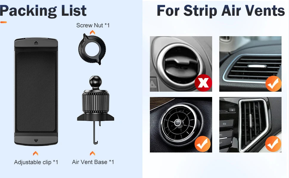 Eary for Z fold 7 6 5 Car Phone Holder Mount Air Vent Car Bracket