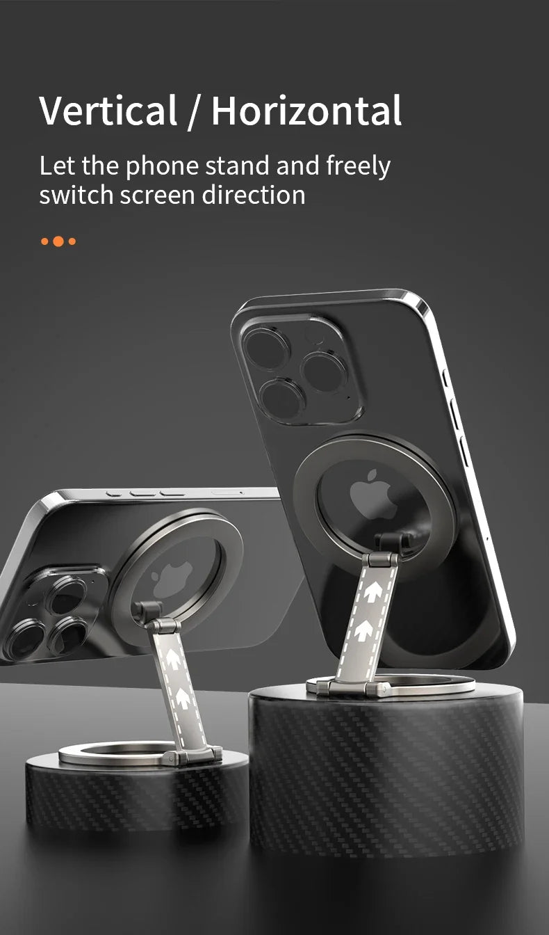 Double-Sided Magnetic Phone Ring Holder for MagSafe Kickstand