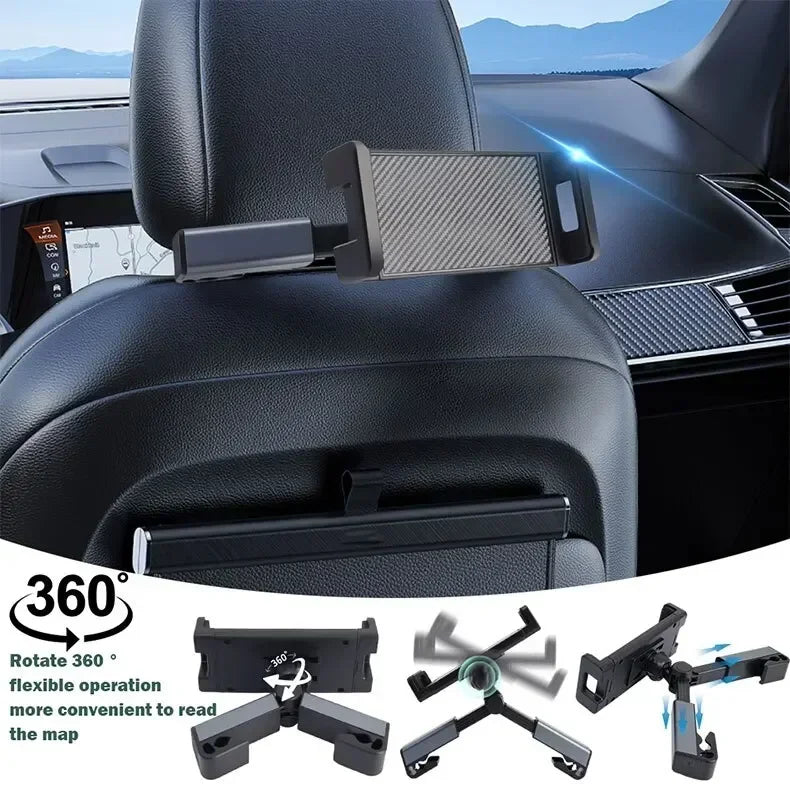 360°Rotation Car Headrest Backseat Mount Phone Car Holder