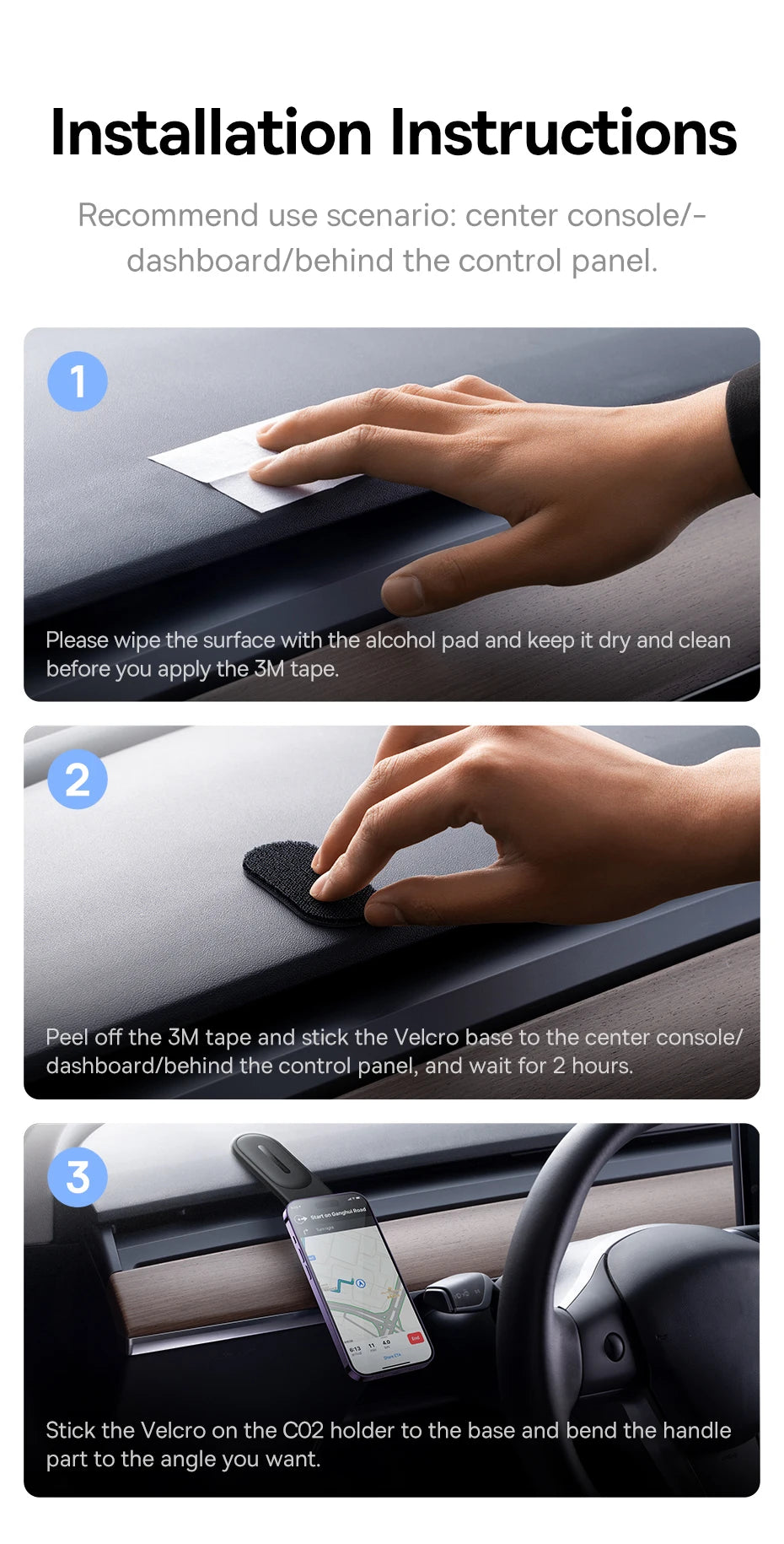 Baseus Magnetic Holder Car Phone Holder Stand Foldable Mount