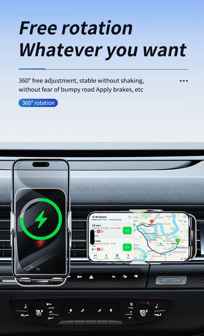 New Wireless Car Phone Holder with Charger Holder for Car
