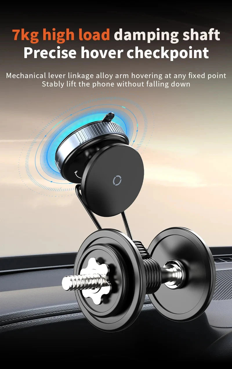 Universal Vacuum Car Magnetic Phone Holder Foldable Suction Cup