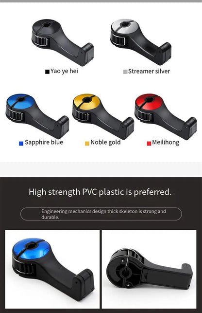 Car mounted hook black phone holder hook multifunctional