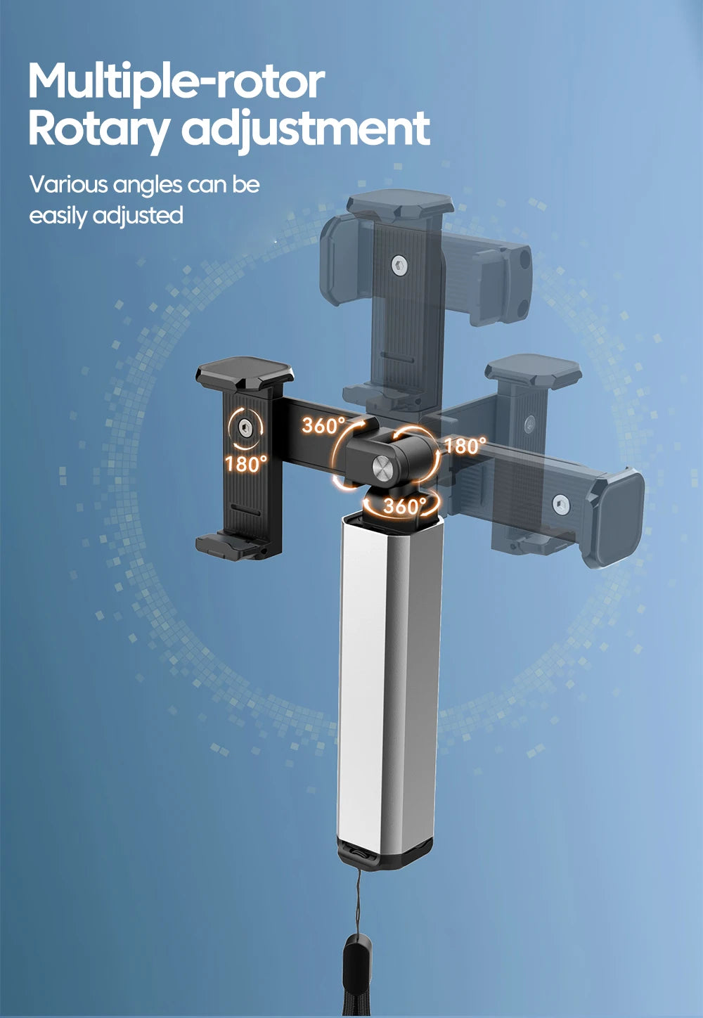 360 Degree Rotating Mobile Travel Portable Stand