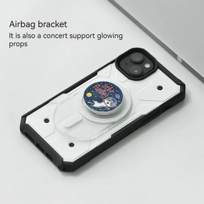 Magnetic suction holder  LED light explosion flash light