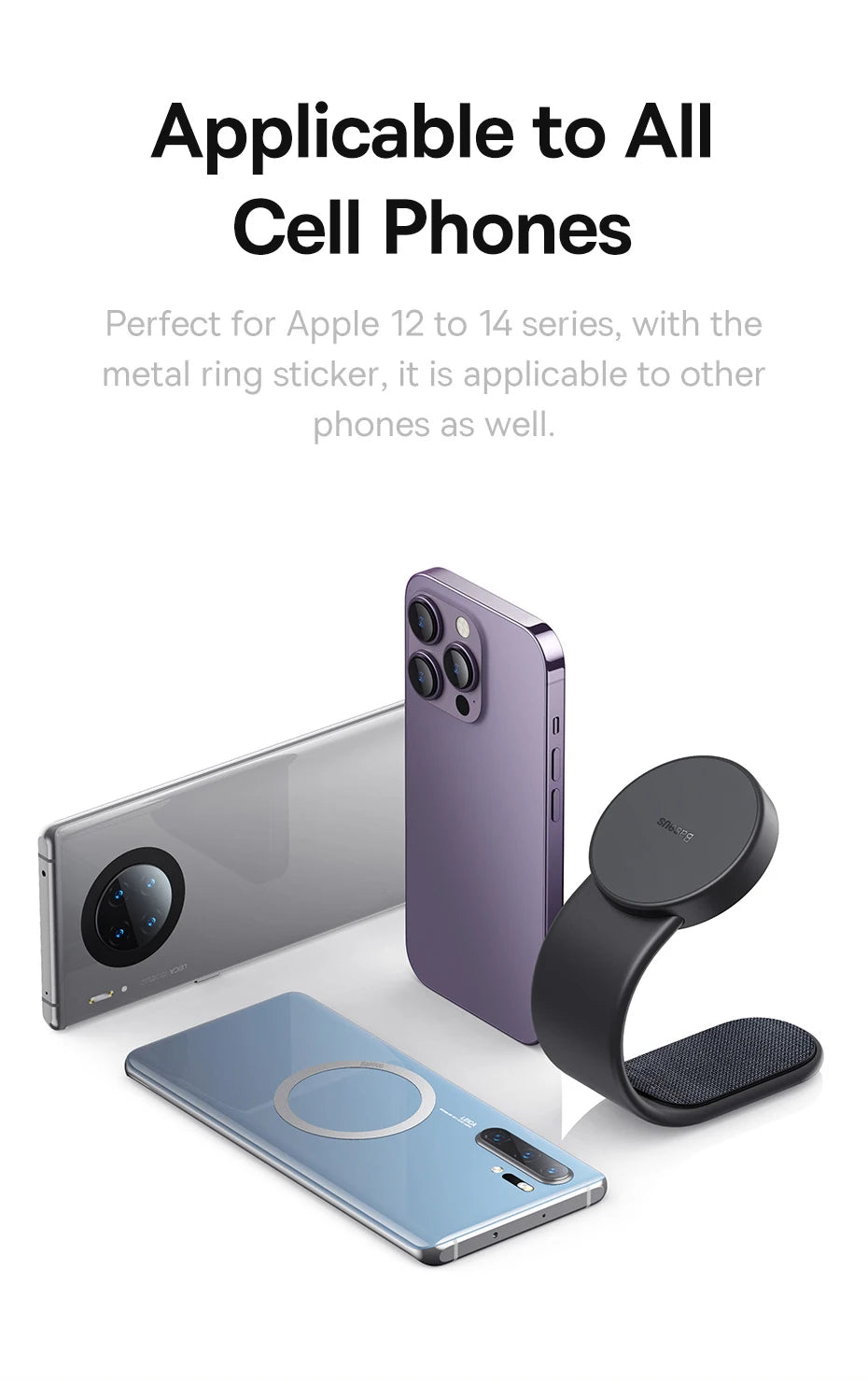 Baseus Magnetic Holder Car Phone Holder Stand Foldable