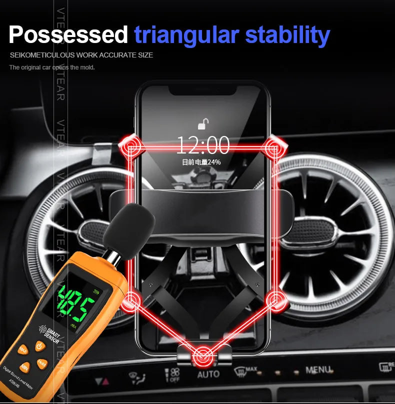 Vtear Car Phone Holder Support Decoration Dashboard Air Outlet