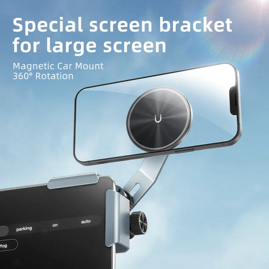 Car Phone Holder Screen Side Mount Adjustable Magnetic Support
