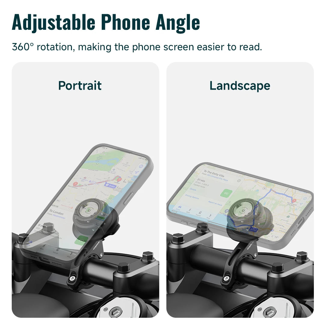 Magnetic Motorcycle Phone Mount Holder with Vibration