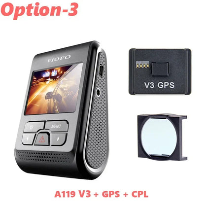 VIOFO A119 V3 2K Car Parking Mode G-Sensor Rota Lens