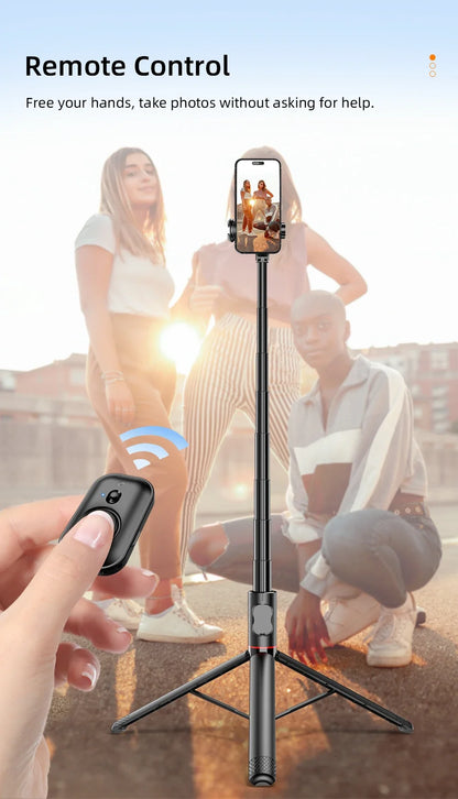 Wireless Mobile Selfie Stick Multi-Functional Stable Tripod Stand