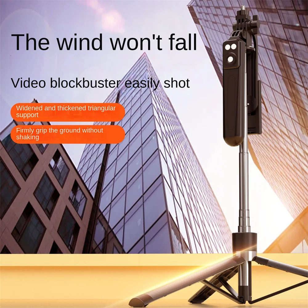 BSLIUFANG Selfie Stick Wireless Tripod Stand with Light