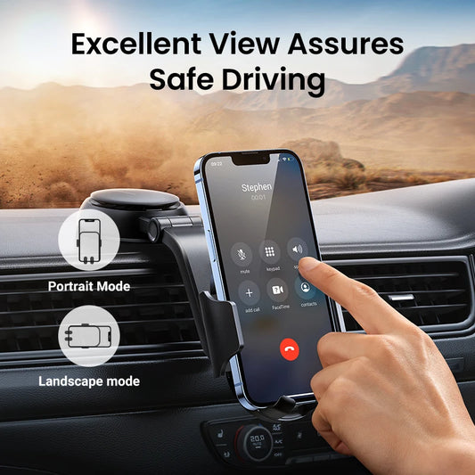 Car Phone Holder Stand Gravity Dashboard Phone Holder Universal