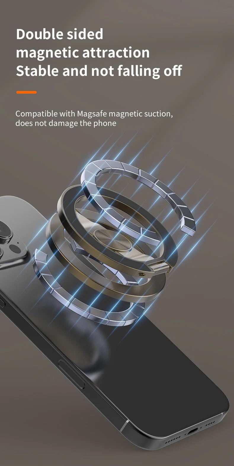 Foldable Double Sided Magnetic Phone Holder Stand