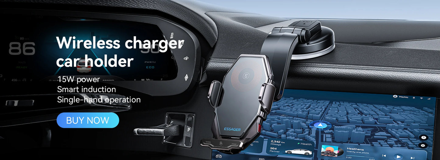 Essager Gravity Car Phone Holder Air Vent Clip Mount Stand