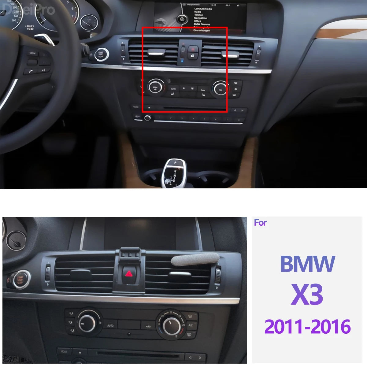 Car Phone Holder Wireless Charger Magsafe Holder Auto Clamping