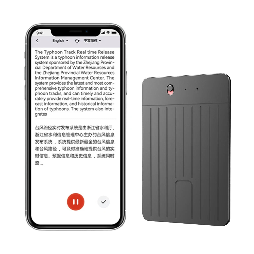 ChatGPT-4 AI Voice Recorder Transcribe & Translation Digital Recording