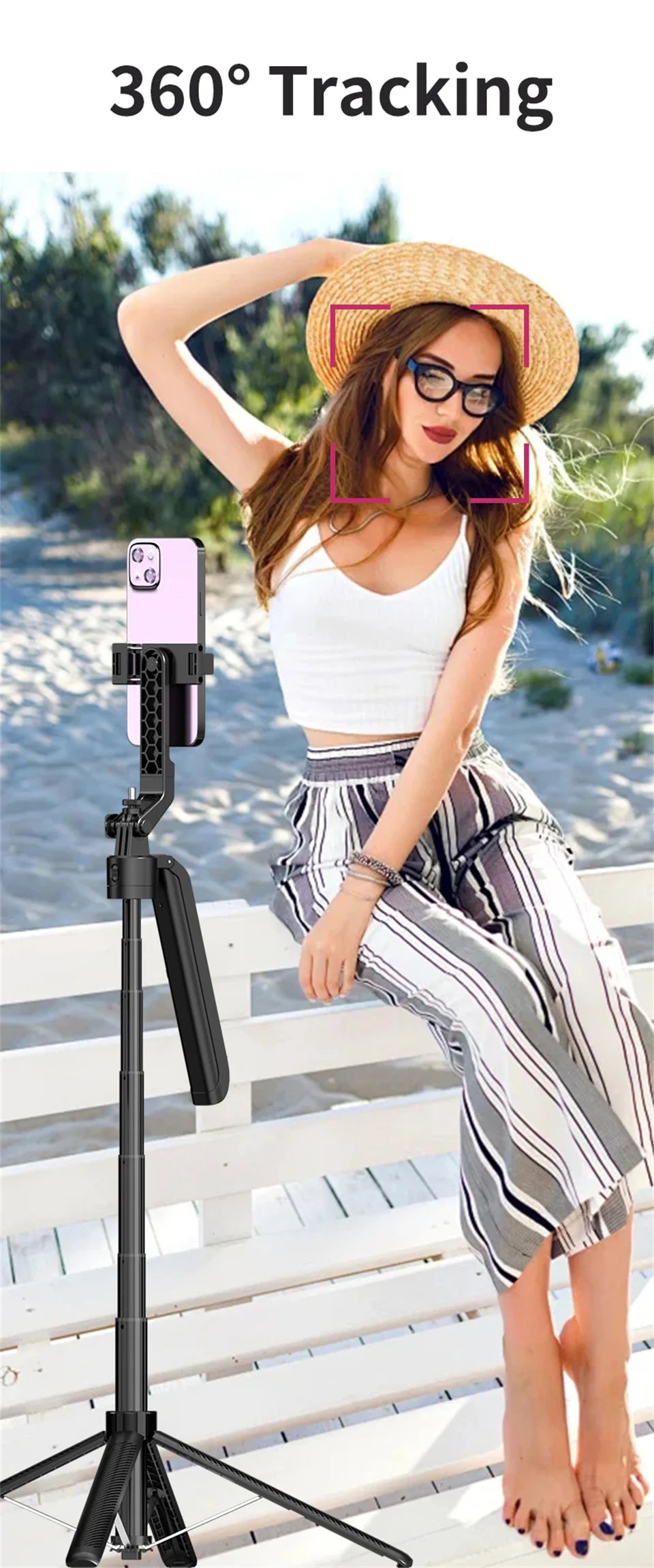 COOL DIER C12 New Selfie Stick Gimbal Stabilizer
