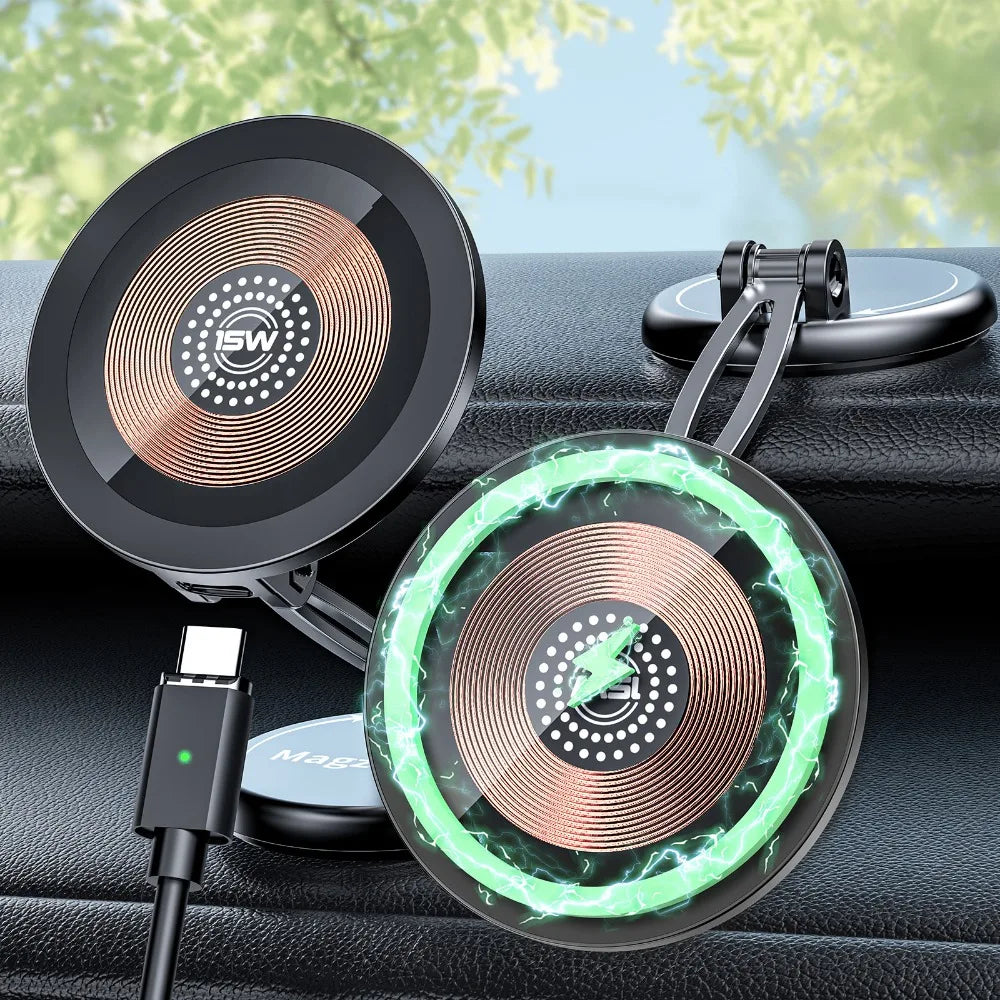 15W Magnetic Car Phone Holder Mobile Phone Car Holder