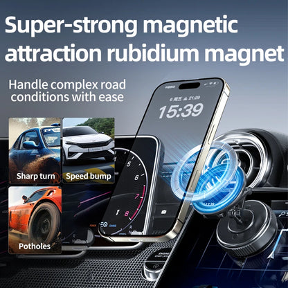 Universal Strong Magnetic Car Phone Holder Foldable Design