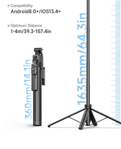 FANGTUOSI 360 Rotation Gimbal Stabilizer ,Selfie Stick Tripod