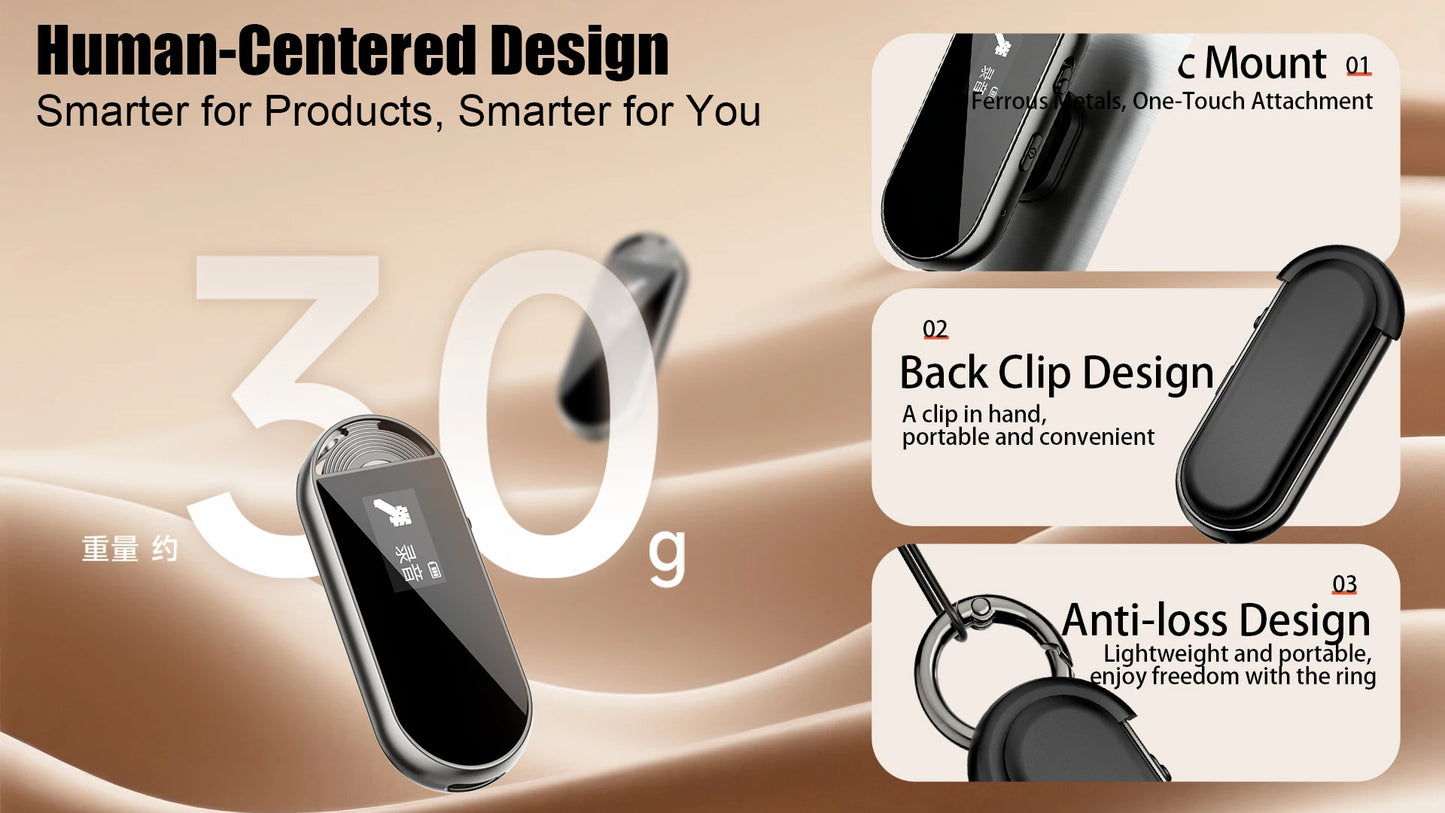 Upgraded AI Voice Recorder, 72 Languages, 99.91% Accuracy