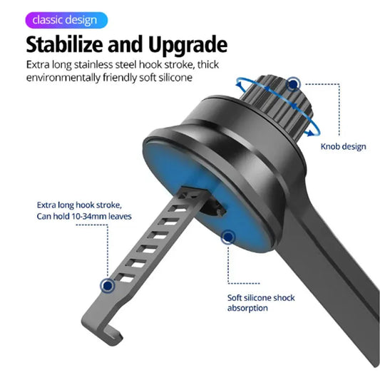 Car air outlet mobile phone holder extension arm rotary