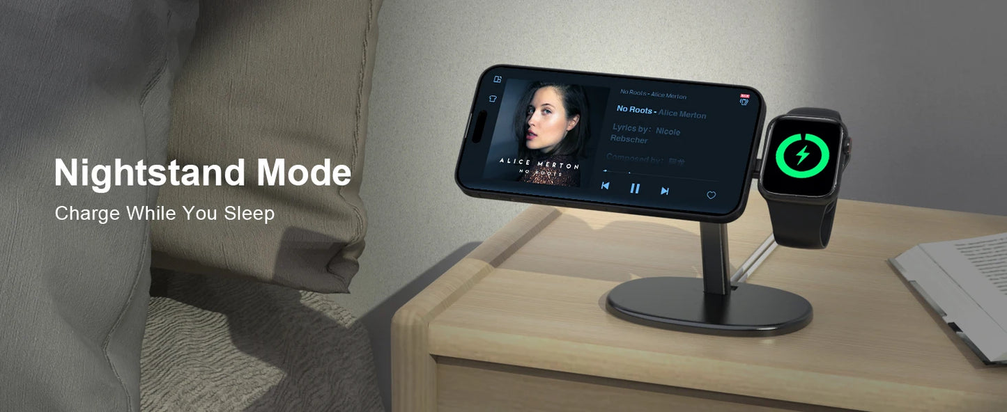 2-in-1 MagSafe Charging Cradle Dock