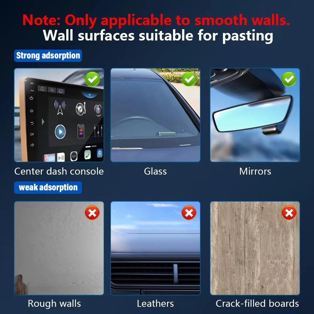 Electric Vacuum Magnetic Car Mount Stand for Cell Phone 360°