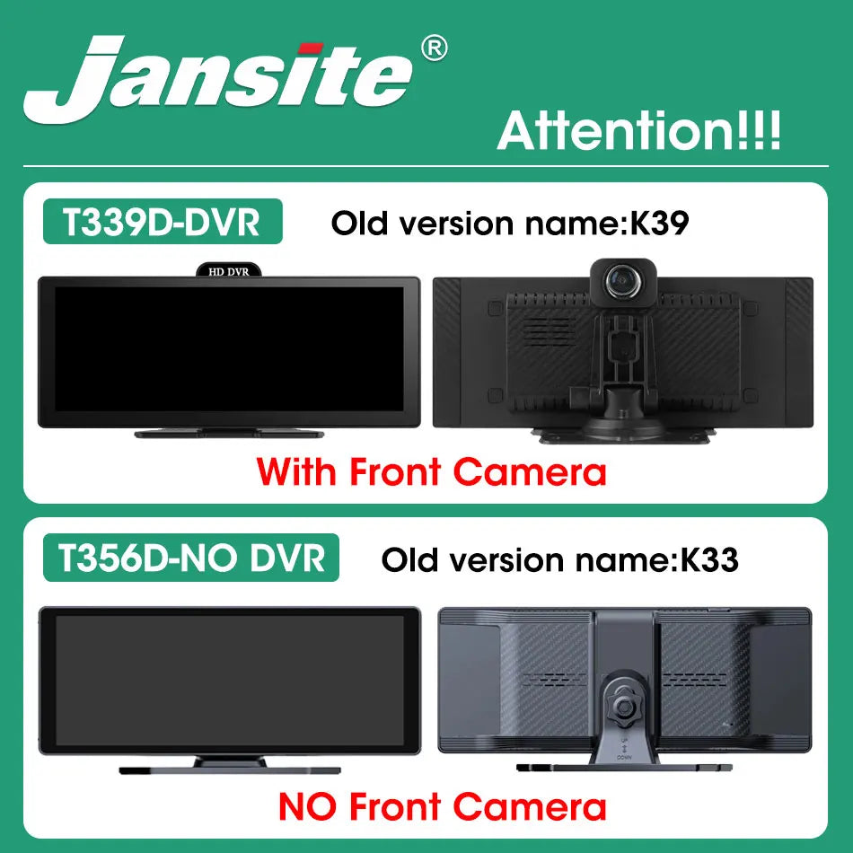 10/11.26 Inch 4K DVR Wireless CarPlay & Android Auto Dash Cam