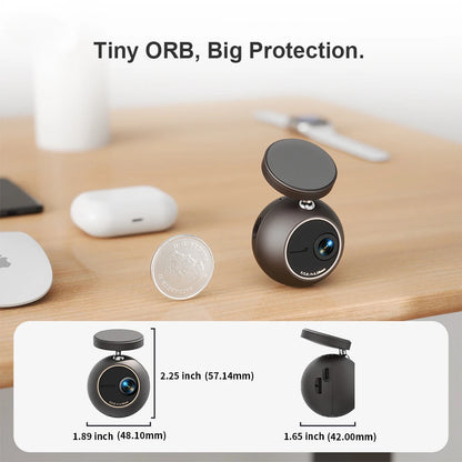 Dash Cam KAWA Tiny Video Recorder 2K Car DVR MINI ORB