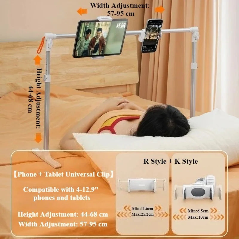 Eary Foldable Tablet Phone Holder Stand for Bed Overhead Mount