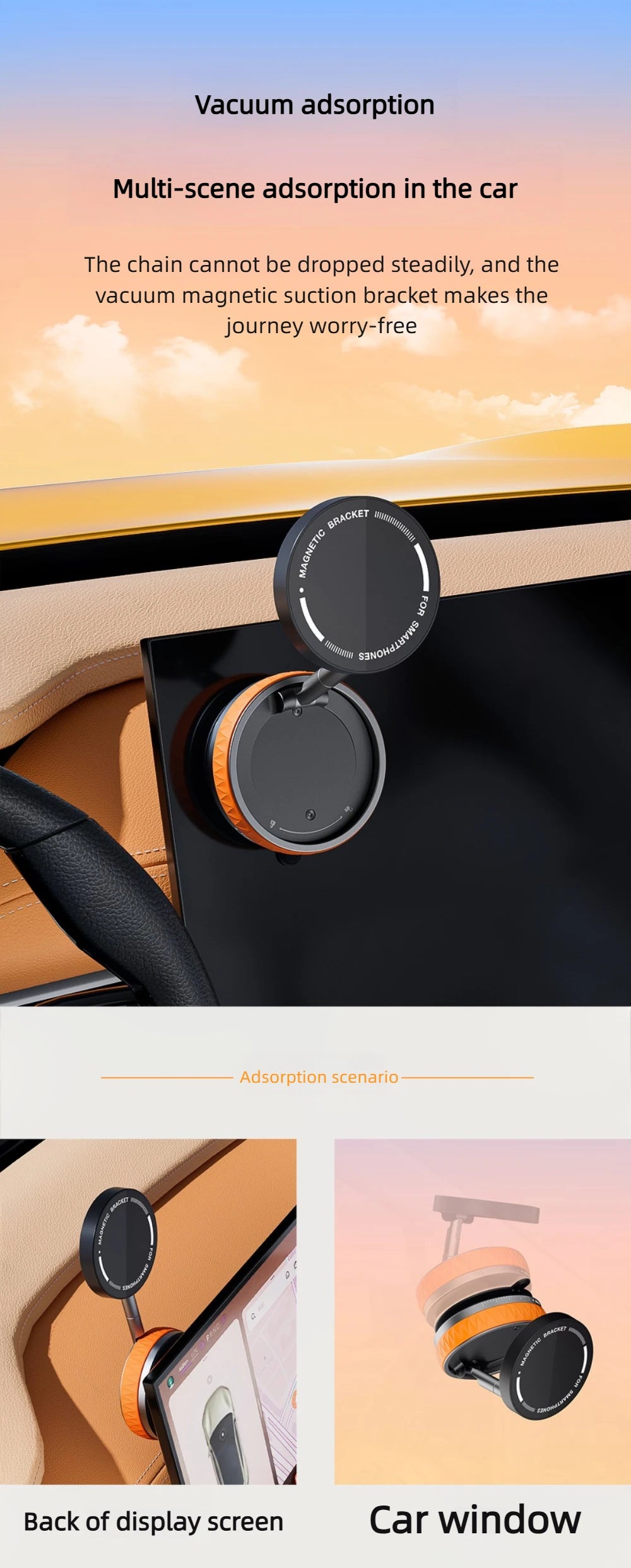 Car Magsafe Phone Holder,360° Adjustable Car Phone Mount