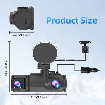 WIFI Dash Cam For Car Camera 1080P Video Recorder