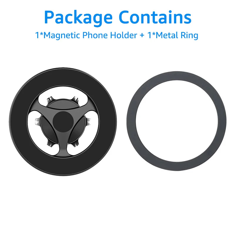 Magnetic Ring Car Phone Holder for 17mm Ball Head Base