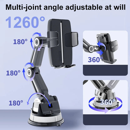 Adjustable Flexible Arm Car Phone Mount with Strong Suction Cup